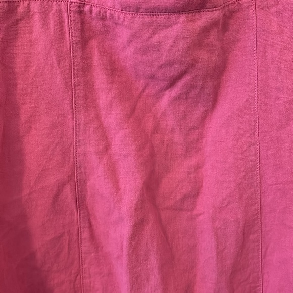 Zara pink mini slip dress with ties spaghetti straps size small linen cotton NWT - Picture 16 of 16